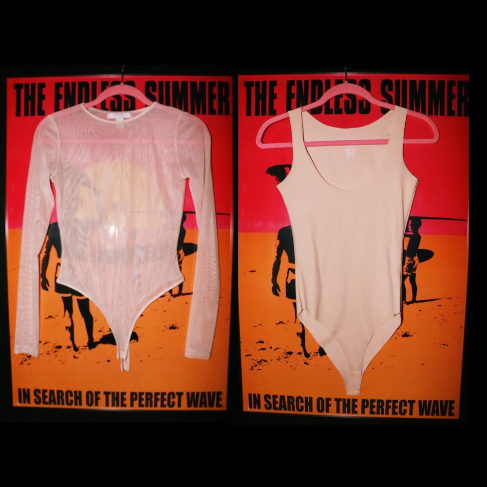 💋SET OF TWO TWO NUDE BODYSUITS 💋
